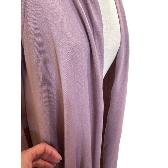 BCBGMaxazria Front Drape Sweater, Lavender, Silk Blend, Sx XS, GUC - Picture 7 of 7